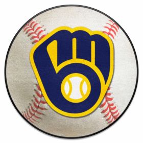 MLB - Milwaukee Brewers Baseball Mat 27" diameter