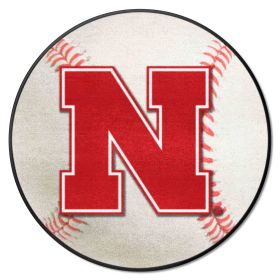 Nebraska Baseball Mat 27" diameter