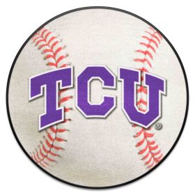 TCU Baseball Mat 27" diameter