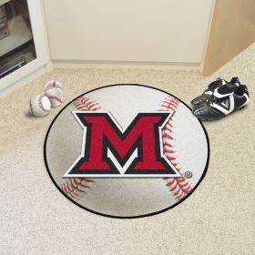 Miami (OH) Baseball Mat 27" diameter