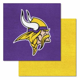 NFL - Minnesota Vikings 18"x18" Carpet Tiles