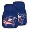 NHL - Columbus Blue Jackets 2-pc Printed Carpet Car Mats 17"x27"