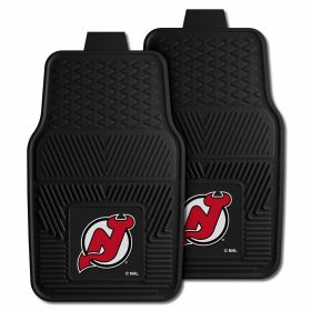 NHL - New Jersey Devils 2-pc Vinyl Car Mats 17"x27"