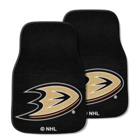 NHL - Anaheim Ducks 2-pc Printed Carpet Car Mats 17"x27"