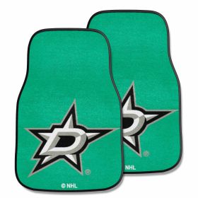 NHL - Dallas Stars 2-pc Printed Carpet Car Mats 17"x27"