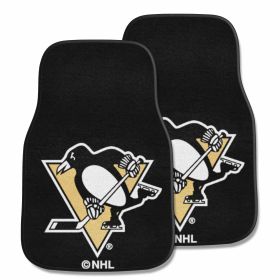 NHL - Pittsburgh Penguins 2-pc Printed Carpet Car Mats 17"x27"