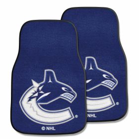 NHL - Vancouver Canucks 2-pc Printed Carpet Car Mats 17"x27"