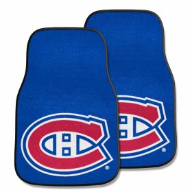 NHL - Montreal Canadiens 2-pc Printed Carpet Car Mats 17"x27"