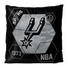 Spurs OFFICIAL NBA "Connector" Double Sided Velvet Pillow; 16" x 16"