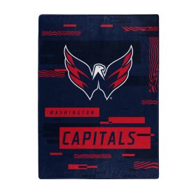 Capitals OFFICIAL NHL "Digitize" Raschel Throw Blanket; 60" x 80"