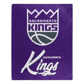 Sac Kings OFFICIAL NBA "Signature" Raschel Throw Blanket; 50" x 60"