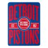 Pistons OFFICIAL NBA Clear Out Micro Raschel Throw Blanket; 46" x 60"