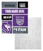 [Personalization Only] OFFICIAL NBA Colorblock Silk Touch Sherpa Throw Blanket - Sacramento Kings