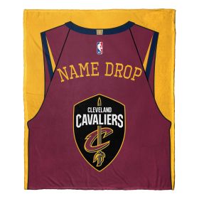 [Personalization Only] OFFICIAL NBA Jersey Personalized Silk Touch Throw Blanket - Cavaliers