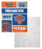 [Personalization Only] OFFICIAL NBA Colorblock Silk Touch Sherpa Throw Blanket - New York Knicks