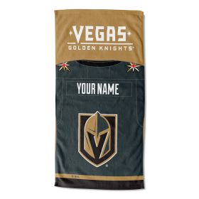 [Personalization Only] OFFICIAL NHL Jersey Personalized Beach Towel - Golden Knights