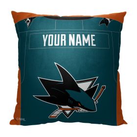 [Personalization Only] OFFICIAL NHL Jersey Personalized Pillow - Sharks