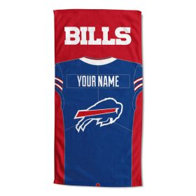 [Personalization Only] OFFICIAL NFL Jersey Personalized Beach Towel - Buffalo Bills