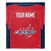 [Personalization Only] OFFICIAL NHL Jersey Personalized Silk Touch Throw Blanket - Capitals