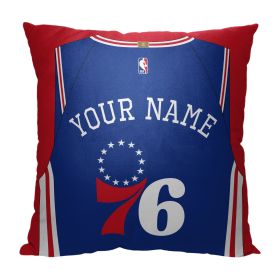 [Personalization Only] OFFICIAL NBA Jersey Personalized Pillow - Philadelphia 76ers