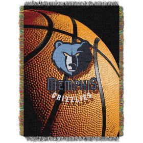 Grizzlies OFFICIAL National Basketball Association; "Photo Real" 48"x 60" Woven Tapestry Throw by The Northwest Company