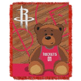 Rockets OFFICIAL National Basketball Association; "Half-Court" Baby 36"x 46" Triple Woven Jacquard Throw by The Northwest Company