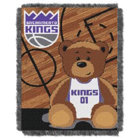 Kings OFFICIAL National Basketball Association; "Half-Court" Baby 36"x 46" Triple Woven Jacquard Throw by The Northwest Company