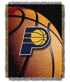 Pacers OFFICIAL National Basketball Association; "Photo Real" 48"x 60" Woven Tapestry Throw by The Northwest Company