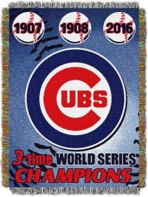 Cubs CS OFFICIAL Major League Baseball; Commemorative 48"x 60" Woven Tapestry Throw by The Northwest Company