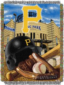 Pirates OFFICIAL Major League Baseball; "Home Field Advantage" 48"x 60" Woven Tapestry Throw by The Northwest Company