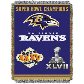 NFL 051 Ravens Commemorative Series 2x Champs Tapestry