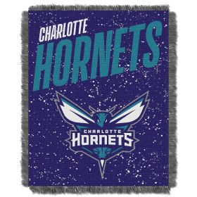 Hornets OFFICIAL NBA "Headliner" Woven Jacquard Throw Blanket