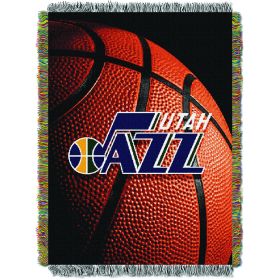 Jazz OFFICIAL National Basketball Association; "Photo Real" 48"x 60" Woven Tapestry Throw by The Northwest Company