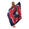 Capitals OFFICIAL NHL "Run" Micro Raschel Throw Blanket; 46" x 60"