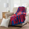 Pistons OFFICIAL NBA Clear Out Micro Raschel Throw Blanket; 46" x 60"