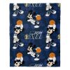 Jazz OFFICIAL NBA & Disney's Mickey Mouse Character Hugger Pillow & Silk Touch Throw Set; 40" x 50"