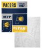 [Personalization Only] OFFICIAL NBA Colorblock Silk Touch Sherpa Throw Blanket - Indiana Pacers