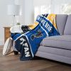 [Personalization Only] OFFICIAL NHL Colorblock Personalized Silk Touch Sherpa Throw Blanket - St. Louis Blues