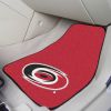 NHL - Carolina Hurricanes 2-pc Printed Carpet Car Mats 17"x27"