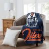 Oilers OFFICIAL NHL "Signature" Raschel Throw Blanket; 50" x 60"