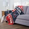 [Personalization Only] OFFICIAL NHL Colorblock Personalized Silk Touch Throw Blanket - Washington Capitals