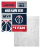 [Personalization Only] OFFICIAL NBA Colorblock Silk Touch Sherpa Throw Blanket - Washington Wizards